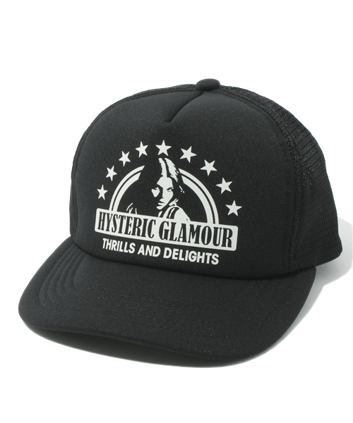 HYSTERIC GLAMOUR（ヒステリックグラマー）の「STAR FRAME WOMAN pt メッシュキャップ（キャップ・メンズ・ホワイト/オレンジ/ブラウン/ブラック・FREE）」の3枚目の写真
