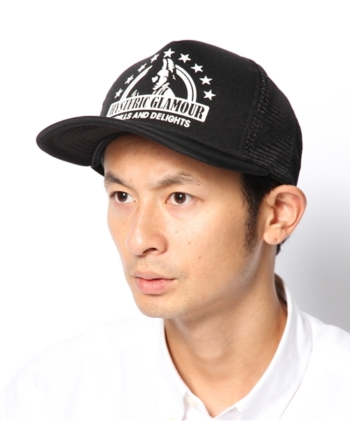 HYSTERIC GLAMOUR（ヒステリックグラマー）の「STAR FRAME WOMAN pt メッシュキャップ（キャップ・メンズ・ホワイト/オレンジ/ブラウン/ブラック・FREE）」の11枚目の写真