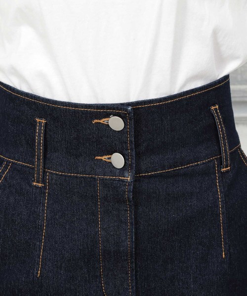 VIS（ビス）の「デニムハイウエストタイトスカート（デニムスカート・レディース・ブルー系その他4/ブルー・FREE）」の12枚目の写真