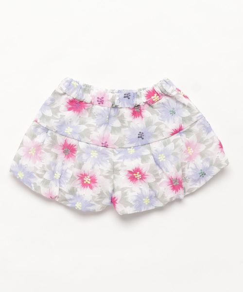 BeBe(ベベ)の「BeBe/ローンレースフラワープリントバルーンパンツ(その他パンツ・キッズ・ピンク・90/100/110/120/130/140/150)」の2枚目の写真