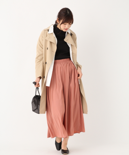 GLOBAL WORK（グローバルワーク）の「メローリブボトルネック長袖/828366（Tシャツ/カットソー・レディース・ブラック/その他/ブラウン/ベージュ系その他3/ホワイト・MEDIUM/LARGE）」の16枚目の写真