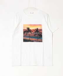 サーフフォトT凸エンボス加工ロゴTシャツ