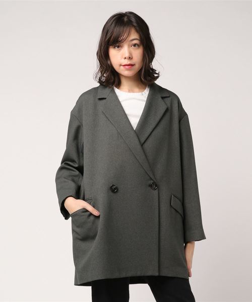 ZUCCa(ズッカ)の「S (S)PEサージ(テーラードジャケット・レディース・ブラック/ダークグレー・M size)」の6枚目の写真