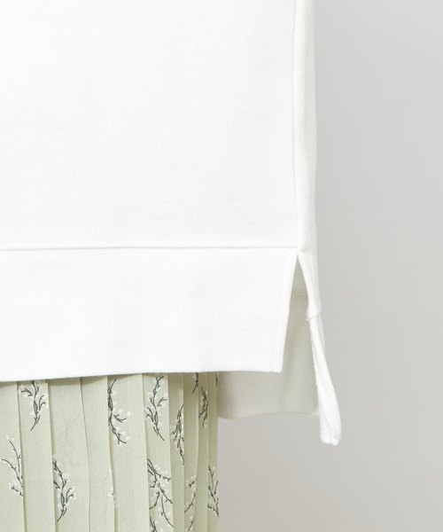 natural couture（ナチュラルクチュール）の「キーネック裏毛パーカー（Tシャツ/カットソー・レディース・ブラック/ベージュ/オフホワイト/ブルー・FREE）」の10枚目の写真