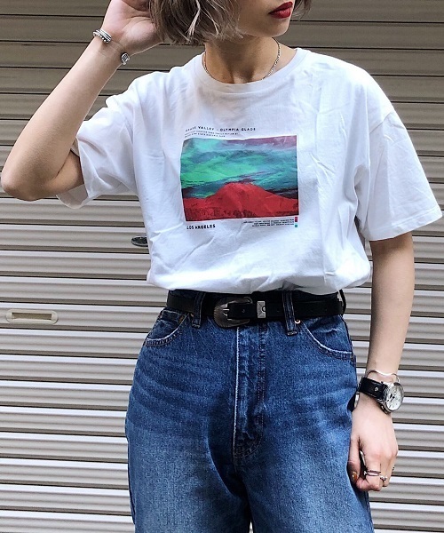 Pageboy ページボーイ の モードフォトtシャツ Tシャツ カットソー Wear