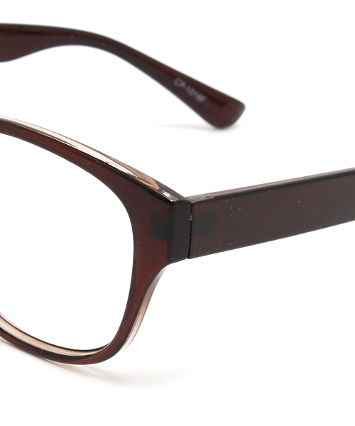 WEGO（ウィゴー）の「WEGO/ウェリントンタイプ(レンズ無し)（メガネ・メンズ・ブラック/ブラウン/ブラウン系その他・FREE）」の9枚目の写真