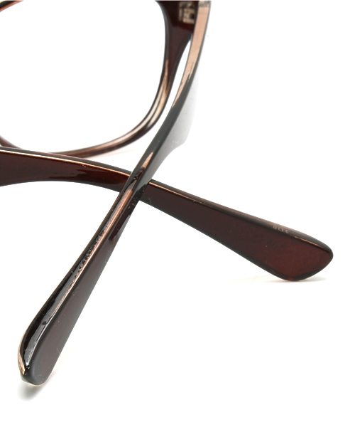 WEGO（ウィゴー）の「WEGO/ウェリントンタイプ(レンズ無し)（メガネ・メンズ・ブラック/ブラウン/ブラウン系その他・FREE）」の4枚目の写真