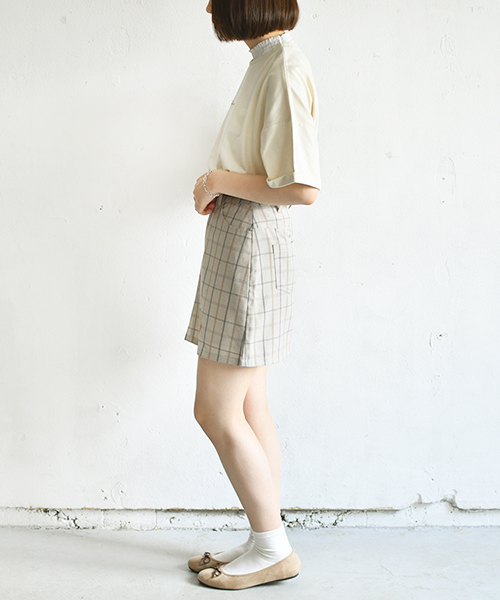 PairPair（ペアペア）の「フリルレース付チビロゴＴシャツ(レディース)（Tシャツ/カットソー・レディース・アイボリー/モカ/ラベンダー・FREE）」の10枚目の写真