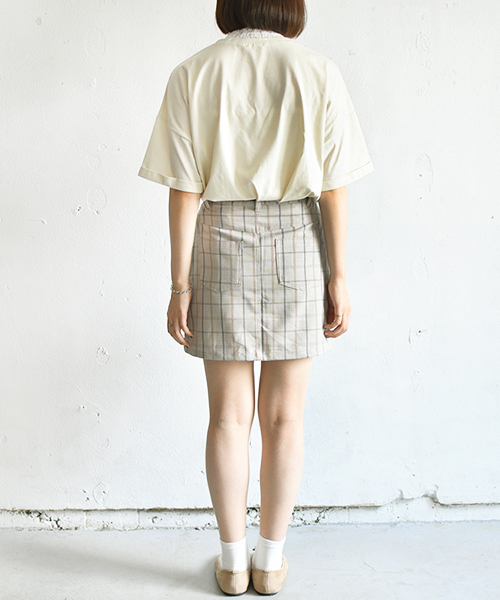 PairPair（ペアペア）の「フリルレース付チビロゴＴシャツ(レディース)（Tシャツ/カットソー・レディース・アイボリー/モカ/ラベンダー・FREE）」の11枚目の写真