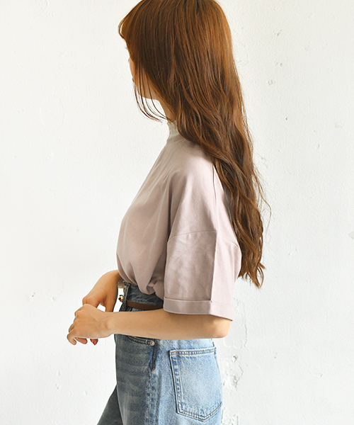 PairPair（ペアペア）の「フリルレース付チビロゴＴシャツ(レディース)（Tシャツ/カットソー・レディース・アイボリー/モカ/ラベンダー・FREE）」の19枚目の写真