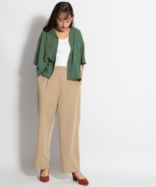 niko and...（ニコアンド）の「イージーケア開襟シャツ（シャツ/ブラウス・レディース・ネイビー/イエロー/グリーン/チャコール・MEDIUM/LARGE）」の6枚目の写真