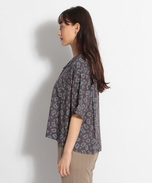 niko and...（ニコアンド）の「イージーケア開襟シャツ（シャツ/ブラウス・レディース・ネイビー/イエロー/グリーン/チャコール・MEDIUM/LARGE）」の10枚目の写真