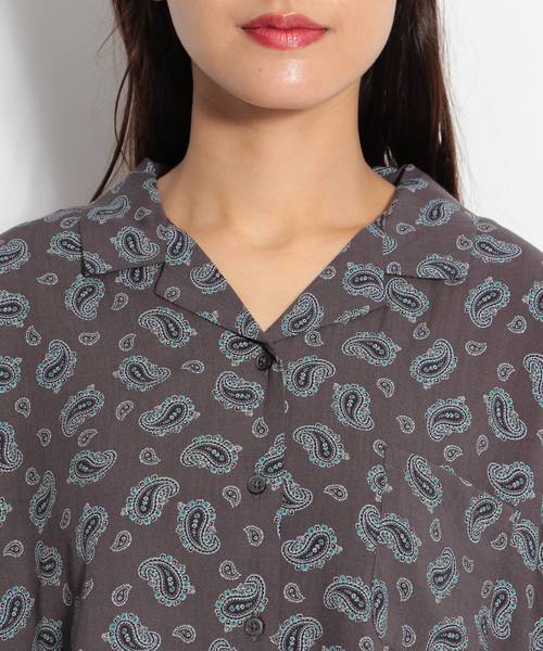 niko and...（ニコアンド）の「イージーケア開襟シャツ（シャツ/ブラウス・レディース・ネイビー/イエロー/グリーン/チャコール・MEDIUM/LARGE）」の12枚目の写真