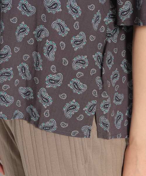 niko and...（ニコアンド）の「イージーケア開襟シャツ（シャツ/ブラウス・レディース・ネイビー/イエロー/グリーン/チャコール・MEDIUM/LARGE）」の15枚目の写真