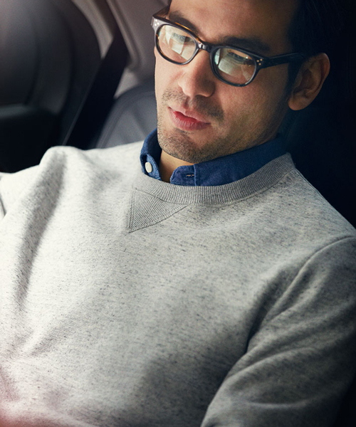 B印 YOSHIDA(BEAMS×PORTER)(ビージルシヨシダ)の「MONOCLE VOYAGE SWEATSHIRT(スウェット・メンズ・グレー/ネイビー・MEDIUM/LARGE)」の5枚目の写真