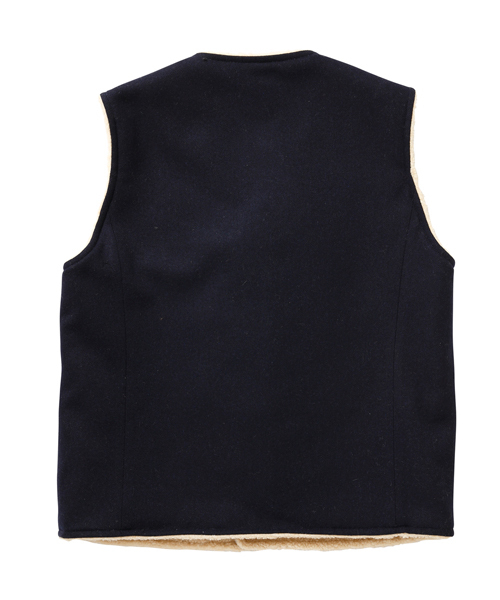 MACKDADDY(マックダディー)の「WOOL BOA VEST(その他アウター・メンズ・トップグレー/オリーブ/ネイビー・LARGE/MEDIUM/X-LARGE)」の5枚目の写真