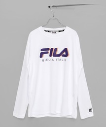 FILA/フィラ 吸汗速乾 ワンポイント ブランド ロゴ クルーネック 長袖 Tシャツ  ロンT