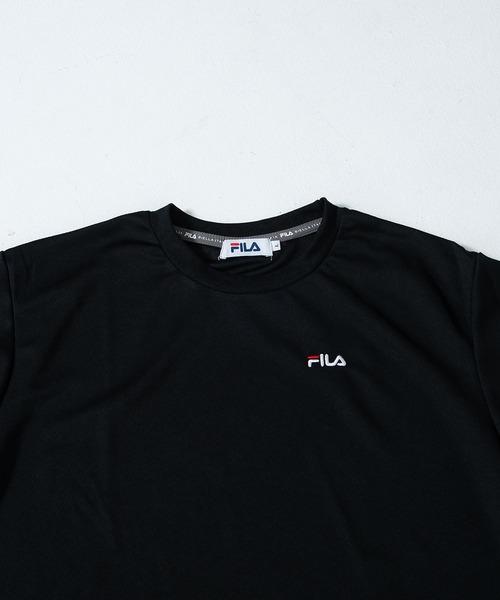 FILA（フィラ）の「FILA/フィラ 吸汗速乾 ワンポイント ブランド ロゴ クルーネック 長袖 Tシャツ  ロンT（Tシャツ/カットソー・メンズ・ホワイト/ブラック/ネイビー/シルバー/ホワイト系その他/チャコールグレー/ブルー系その他/ブラック系その他/グレー系その他/ライトグレー/ネイビー系/ブラック系/ライトグレー系/ホワイト系・LL/M/L/3L）」の15枚目の写真