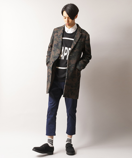 WEGO（ウィゴー）の「WEGO/チェスターコート（チェスターコート・メンズ・キャメル/その他2/ダークグレー/グレー/ネイビー/その他1/ブラック・LARGE/MEDIUM）」の11枚目の写真