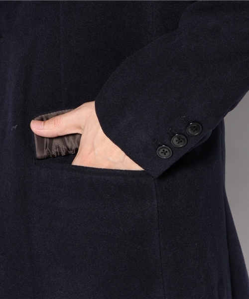 WEGO（ウィゴー）の「WEGO/チェスターコート（チェスターコート・メンズ・キャメル/その他2/ダークグレー/グレー/ネイビー/その他1/ブラック・LARGE/MEDIUM）」の14枚目の写真