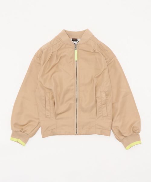 AIMABLE(エマーブル)の「ライトジャケット(ブルゾン・キッズ・ベージュ/サックスブルー・120/130/140/150/160/100/110)」の9枚目の写真