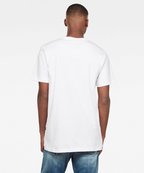 G-STAR（ジースター）の「Center Chest Logo GR Loose T-Shirt（Tシャツ/カットソー・メンズ・ホワイト・SMALL/MEDIUM/XX-SMALL/X-LARGE/X-SMALL/LARGE）」の3枚目の写真
