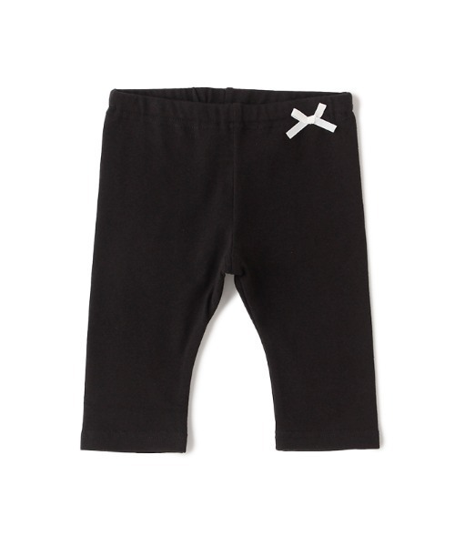 petit main(プティマイン)の「リボンつき7分丈レギンス(レギンス/スパッツ・キッズ・トップグレー/ブラック/ピンク/グレー/ラベンダー・100cm/130cm/90cm/110cm/120cm/80cm)」の2枚目の写真