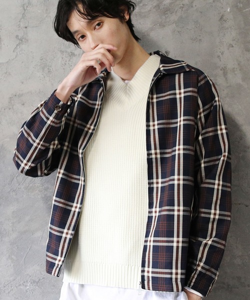 ASTRONOMY（アストロノミー）の「スウィングトップ スイングトップ ジップアップ ジャケット ブルゾン コットンツイル/TR/デニム/チェック/ヒッコリー（ブルゾン・メンズ・ブラック/ベージュ/ブラウン/ネイビー/ブラック系その他/グレー系その他/カーキ/ブルー/ブラウン系その他/ブラウン系その他2/ベージュ系その他/ベージュ系その他2/ブルー系その他/ストライプ・S/M/L/XL）」の13枚目の写真