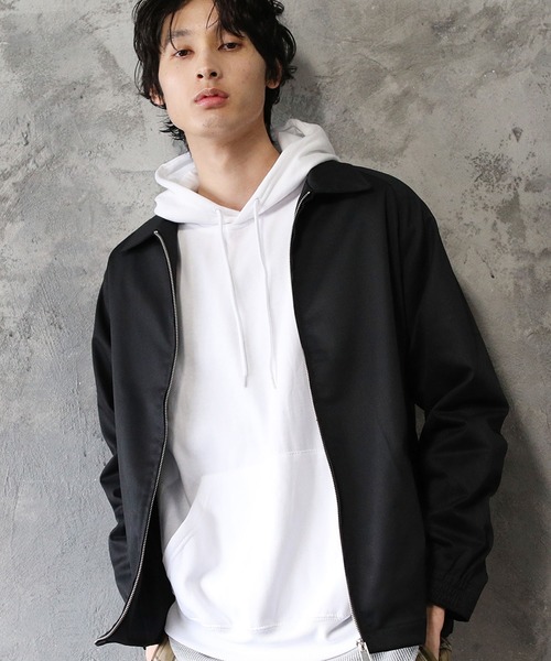 ASTRONOMY（アストロノミー）の「スウィングトップ スイングトップ ジップアップ ジャケット ブルゾン コットンツイル/TR/デニム/チェック/ヒッコリー（ブルゾン・メンズ・ブラック/ベージュ/ブラウン/ネイビー/ブラック系その他/グレー系その他/カーキ/ブルー/ブラウン系その他/ブラウン系その他2/ベージュ系その他/ベージュ系その他2/ブルー系その他/ストライプ・S/M/L/XL）」の2枚目の写真