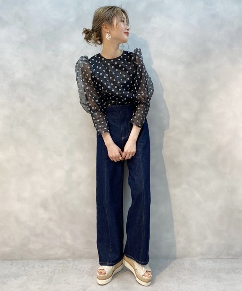 アナザー トゥモロー レディース トップス シャツ ブラウス Self-Tie Bow Blouse one after another NICE CLAUP（ワンアフターアナザーナイスクラップ