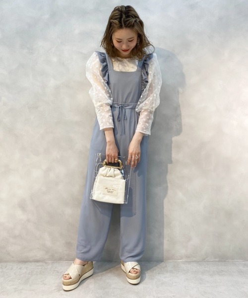 one after another NICE CLAUP（ワンアフターアナザーナイスクラップ）の「ドットシアーブラウス（シャツ/ブラウス・レディース・ホワイト系その他/オフホワイト/ブラック・FREE）」の10枚目の写真