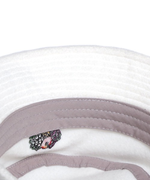 FRUIT OF THE LOOM（フルーツオブザルーム）の「【FRUIT OF THE LOOM/フルーツオブザルーム】 FLEECE LOGO EMB LOW BUCKET HAT/フリース刺繍バケットハット（ハット・メンズ・オフホワイト/ブラック/ベージュ・FREE）」の5枚目の写真