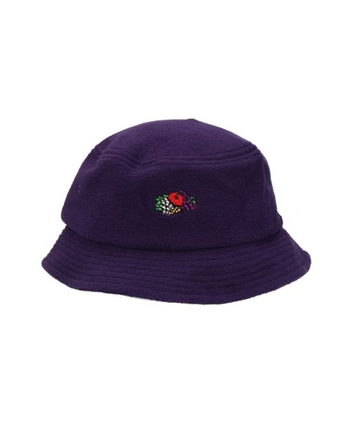 FRUIT OF THE LOOM（フルーツオブザルーム）の「【FRUIT OF THE LOOM/フルーツオブザルーム】 FLEECE LOGO EMB LOW BUCKET HAT/フリース刺繍バケットハット（ハット・メンズ・オフホワイト/ブラック/ベージュ・FREE）」の8枚目の写真