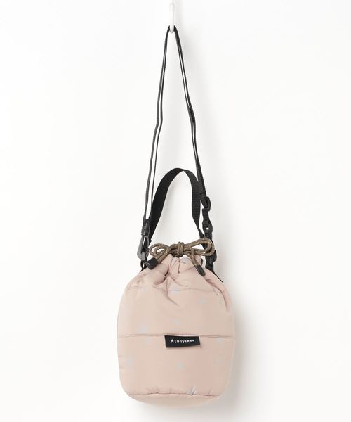 CONVERSE（コンバース）の「CONVERSE　STAR PUFFER DRAWSTRING 巾着BAG（ショルダーバッグ・レディース・カーキ/ベージュ/ブラック/イエロー・FREE）」の3枚目の写真