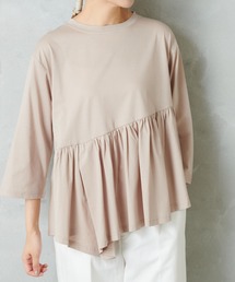 PUAL CE CIN | 【Du noir】斜めハギカットソー(Tシャツ/カットソー)