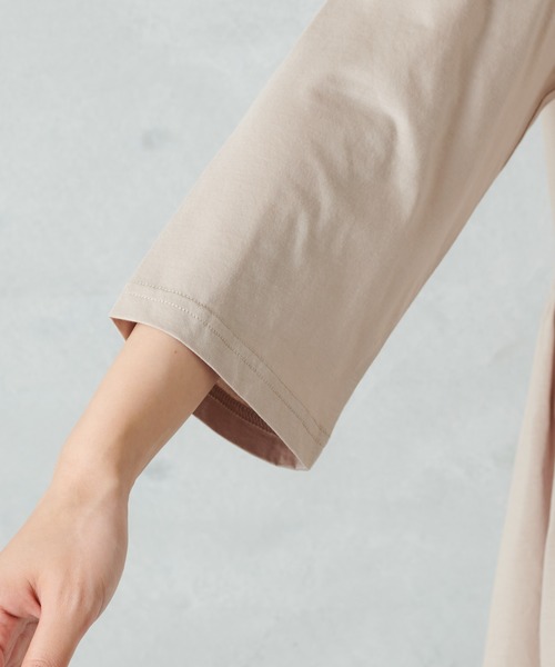 PUAL CE CIN(ピュアルセシン)の「【Du noir】斜めハギカットソー(Tシャツ/カットソー・レディース・チャコールグレー/ブラック/ベージュ・FREE)」の13枚目の写真