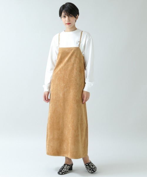 セール スウェードタッチエプロンワンピース 3425 ワンピース Rageblue レイジブルー のファッション通販 Zozotown