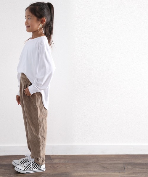 classicalelf（クラシカルエルフ）の「キッズ 無地テーパードパンツ(フルレングス)（その他パンツ・キッズ・ベージュ/モカ/チャコール・130/140/150）」の17枚目の写真