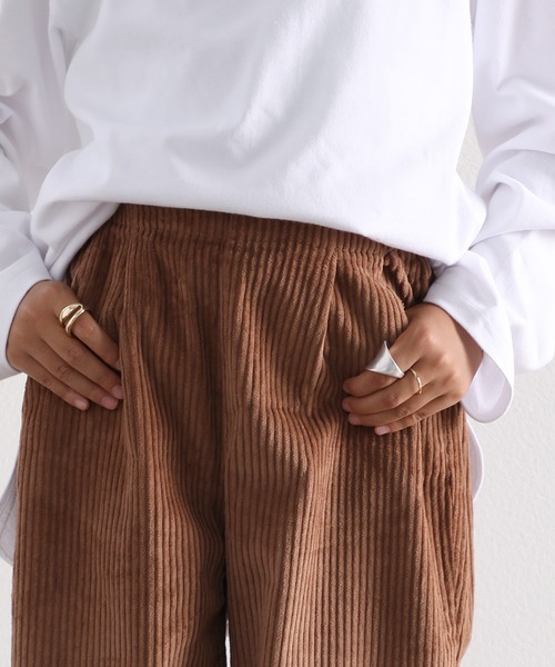 classicalelf（クラシカルエルフ）の「キッズ 無地テーパードパンツ(フルレングス)（その他パンツ・キッズ・ベージュ/モカ/チャコール・130/140/150）」の9枚目の写真