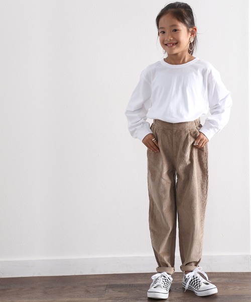classicalelf（クラシカルエルフ）の「キッズ 無地テーパードパンツ(フルレングス)（その他パンツ・キッズ・ベージュ/モカ/チャコール・130/140/150）」の13枚目の写真