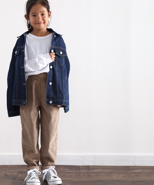 classicalelf（クラシカルエルフ）の「キッズ 無地テーパードパンツ(フルレングス)（その他パンツ・キッズ・ベージュ/モカ/チャコール・130/140/150）」の16枚目の写真