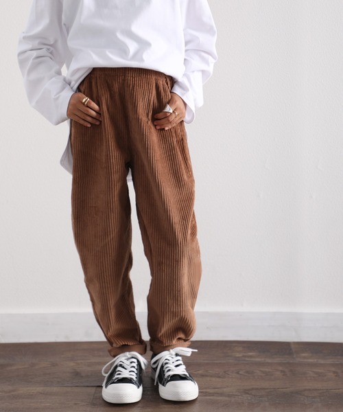 classicalelf（クラシカルエルフ）の「キッズ 無地テーパードパンツ(フルレングス)（その他パンツ・キッズ・ベージュ/モカ/チャコール・130/140/150）」の8枚目の写真