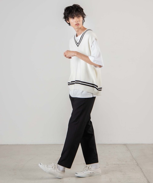 WEGO(ウィゴー)の「WEGO/スリムスラックス(スラックス・メンズ・ブラック/ダークグリーン/ベージュ・SMALL/MEDIUM/LARGE)」の19枚目の写真