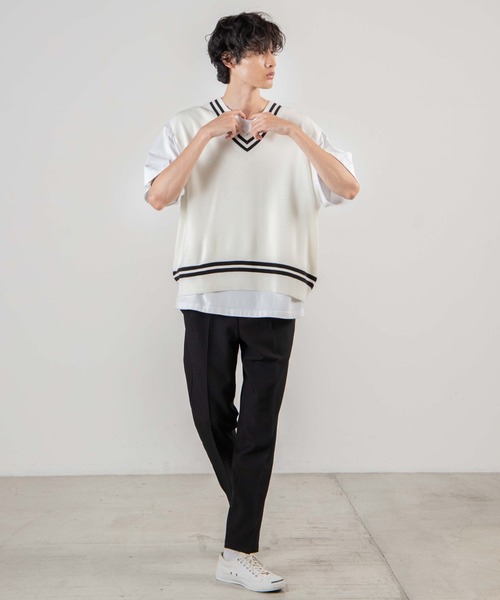 WEGO(ウィゴー)の「WEGO/スリムスラックス(スラックス・メンズ・ブラック/ダークグリーン/ベージュ・SMALL/MEDIUM/LARGE)」の9枚目の写真