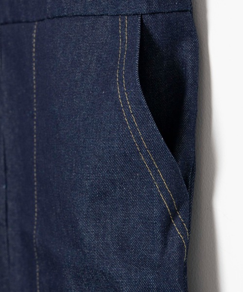 DING（ディング）の「DING/デニムジャンパースカート（ジャンパースカート・レディース・ブラック/インディゴブルー・FREE）」の11枚目の写真