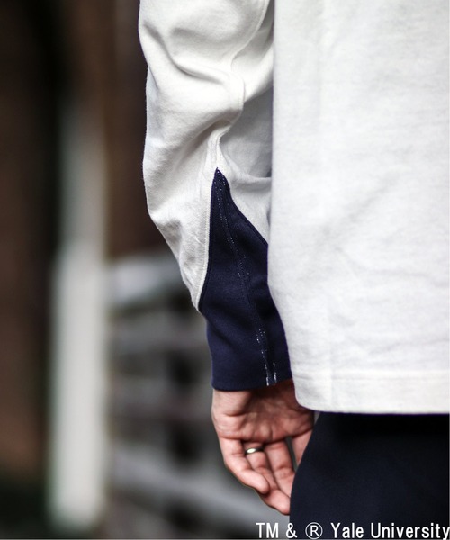SPALDING（スポルディング）の「【SPALDING × YALE】relume別注ロングスリーブTee（Tシャツ/カットソー・メンズ・ホワイト/ベージュ・MEDIUM/LARGE）」の5枚目の写真