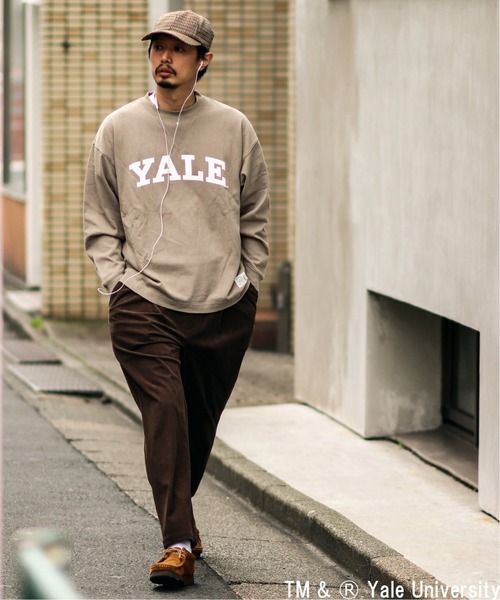 SPALDING（スポルディング）の「【SPALDING × YALE】relume別注ロングスリーブTee（Tシャツ/カットソー・メンズ・ホワイト/ベージュ・MEDIUM/LARGE）」の7枚目の写真