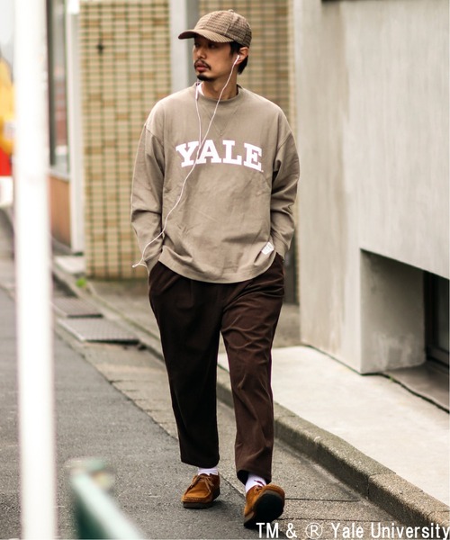 SPALDING（スポルディング）の「【SPALDING × YALE】relume別注ロングスリーブTee（Tシャツ/カットソー・メンズ・ホワイト/ベージュ・MEDIUM/LARGE）」の8枚目の写真