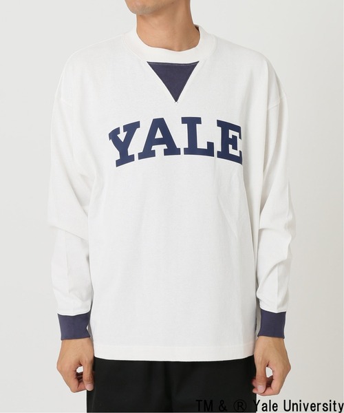 SPALDING（スポルディング）の「【SPALDING × YALE】relume別注ロングスリーブTee（Tシャツ/カットソー・メンズ・ホワイト/ベージュ・MEDIUM/LARGE）」の10枚目の写真