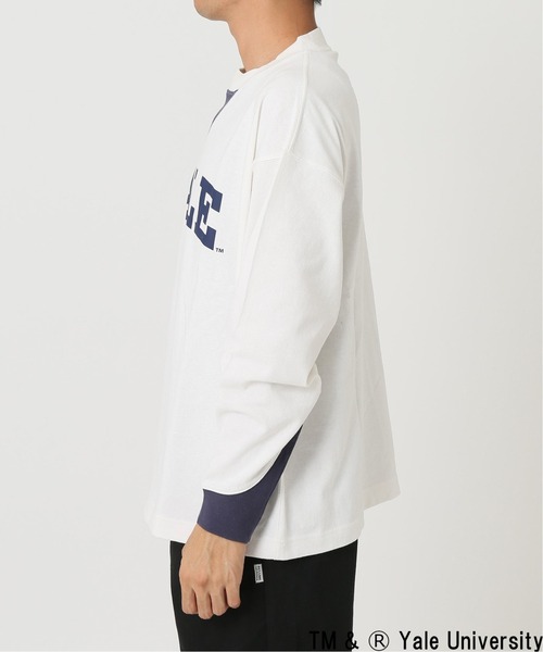 SPALDING（スポルディング）の「【SPALDING × YALE】relume別注ロングスリーブTee（Tシャツ/カットソー・メンズ・ホワイト/ベージュ・MEDIUM/LARGE）」の11枚目の写真
